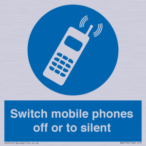 Switch mobile phones off or to silent